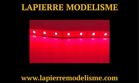 Eclairage maquette rouge