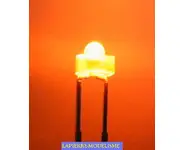 10 LEDs 1.8mm orange clignotantes