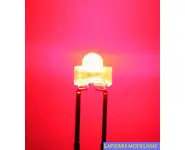 10 LEDs 1.8mm rouge clignotantes