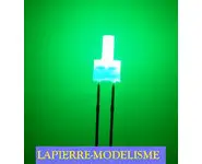 10 LEDs 2mm verte clignotantes