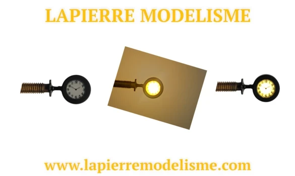 Horloge murale éclairé