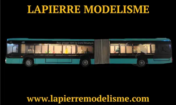 Bus Grand Besançon éclairé