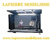 Abris bus noir éclairé