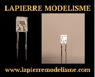 10 LEDs rectangulaires blanc chaud