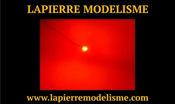 10 LEDs CMS 0201 orange fil émaillé