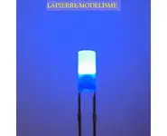10 LEDs 3mm bleu cylindrique tp