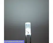 10 LEDs 3mm blanc froid cylindrique tp