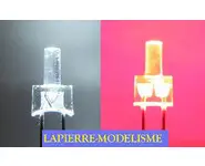 10 LEDs 2mm BF - rouge 2 pattes