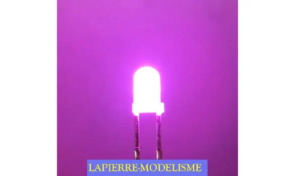 10 LEDs 3mm rose