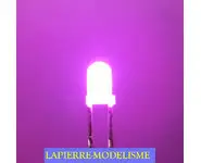 10 LEDs 3mm rose